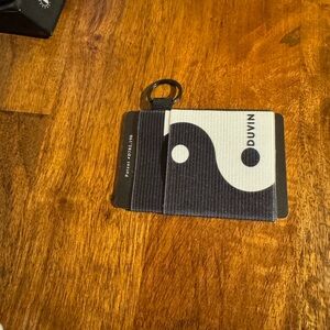 Thread wallet - Yin Yang Elastic Card Holder - Black & White